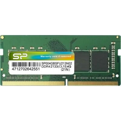 SILICON POWER 4GB Notebook DDR4 2400MHz CL17 SP004GBSFU240X02 SILICON POWER 4GB Notebook DDR4 2400MHz CL17 SP004GBSFU240X02