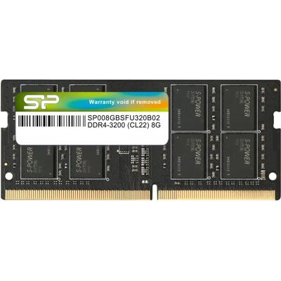 SILICON POWER 8GB Notebook DDR4 3200MHz CL22 SP008GBSFU320X02 SILICON POWER 8GB Notebook DDR4 3200MHz CL22 SP008GBSFU320X02