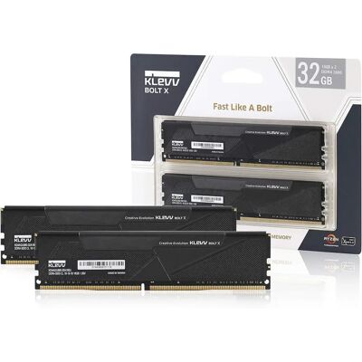 KLEVV 32GB Bolt X DDR4 3200MHz CL16 KIT KD4AGUA80-32A160U KLEVV 32GB Bolt X DDR4 3200MHz CL16 KIT KD4AGUA80-32A160U