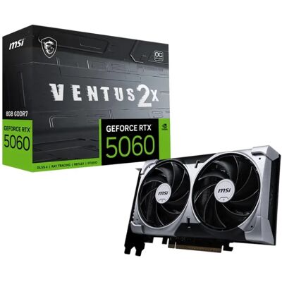 MSI VENTUS 2X OC GeForce RTX 5060 8GB GDDR7 DLSS4 MSI VENTUS 2X OC GeForce RTX 5060 8GB GDDR7 DLSS4