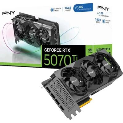 PNY VCG5070T16TFXPB1-O GeForce RTX 5070 Ti 16GB GDDR7 DLSS4 PNY VCG5070T16TFXPB1-O GeForce RTX 5070 Ti 16GB GDDR7 DLSS4