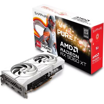 Sapphire 11350-02-20G Radeon RX 9060 XT 16GB GDDR6 PURE PCIE Sapphire 11350-02-20G Radeon RX 9060 XT 16GB GDDR6 PURE PCIE