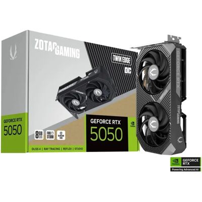 ZOTAC ZT-B50500H-10M Twin Edge OC GeForce RTX 5050 8GB GDDR6 DLSS4 ZOTAC ZT-B50500H-10M Twin Edge OC GeForce RTX 5050 8GB GDDR6 DLSS4