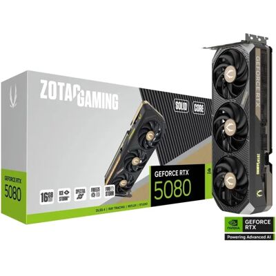 ZOTAC ZT-B50800D2-10P SOLID CORE GeForce RTX 5080 16GB GDDR7 DLSS4 ZOTAC ZT-B50800D2-10P SOLID CORE GeForce RTX 5080 16GB GDDR7 DLSS4