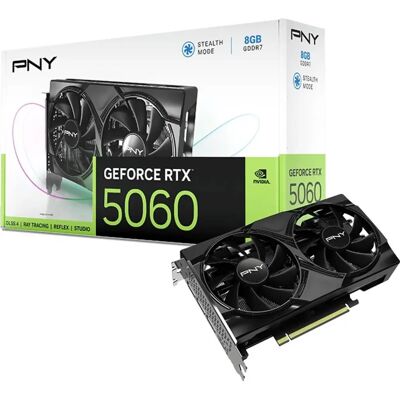 PNY VCG50608DFXPB1 Dual Fan GeForce RTX 5060 8GB GDDR7 DLSS4 PNY VCG50608DFXPB1 Dual Fan GeForce RTX 5060 8GB GDDR7 DLSS4