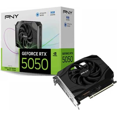 PNY VCG50508SFXPB1 Single Fan GeForce RTX 5050 8GB GDDR6 DLSS4 PNY VCG50508SFXPB1 Single Fan GeForce RTX 5050 8GB GDDR6 DLSS4
