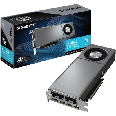 GIGABYTE GV-R9700AI TOP-32GD Radeon AI PRO R9700 32GB GDDR6 AI TOP PCIE GIGABYTE GV-R9700AI TOP-32GD Radeon AI PRO R9700 32GB GDDR6 AI TOP PCIE