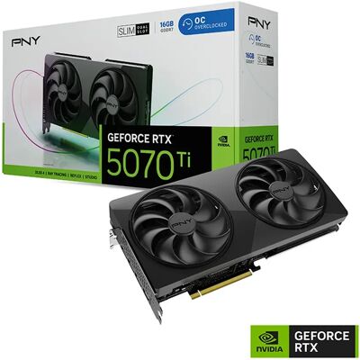 PNY VCG5070T16DFSXPB1-O Slim OC GeForce RTX 5070 Ti 16GB GDDR7 DLSS4 PNY VCG5070T16DFSXPB1-O Slim OC GeForce RTX 5070 Ti 16GB GDDR7 DLSS4