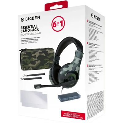 BIGBEN Nintendo Switch Gamer kiegészítő csomag terepmintás színben (NSW) BIGBEN Nintendo Switch Gamer kiegészítő csomag terepmintás színben (NSW)