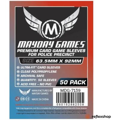 OEM Premium Custom Police Precinct Game Sleeves (pack of 50) (63.5 X 92 MM) OEM Premium Custom Police Precinct Game Sleeves (pack of 50) (63.5 X 92 MM)