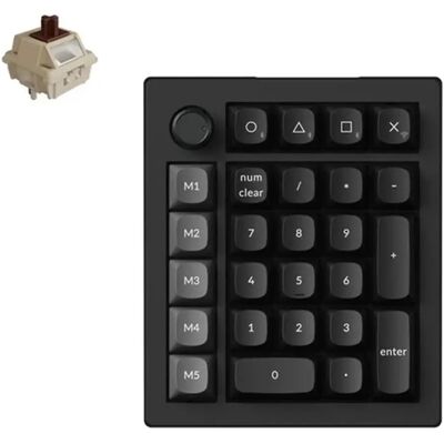 KEYCHRON V0 Ultra 8K Bluetooth vezeték nélküli Silk POM Brown numerikus billentyűzet fekete V0U-D3 KEYCHRON V0 Ultra 8K Bluetooth vezeték nélküli Silk POM Brown numerikus billentyűzet fekete V0U-D3