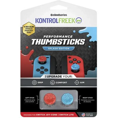 KONTROLFREEK Splash performance Nintendo Switch Joy-Con thumbsticks piros/kék 1801-JOY KONTROLFREEK Splash performance Nintendo Switch Joy-Con thumbsticks piros/kék 1801-JOY