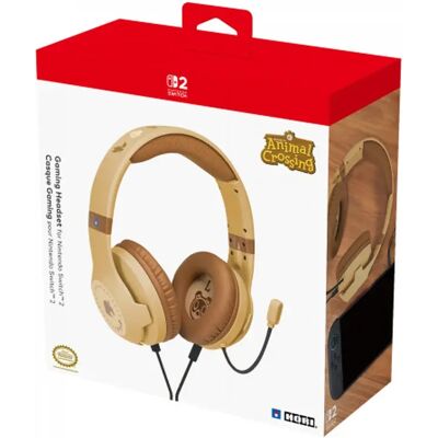 HORI Gaming Headset Switch 2 Wood Brown HRSS092 HORI Gaming Headset Switch 2 Wood Brown HRSS092