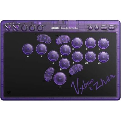 8BITDO Arcade Stick All-Button vezeték nélküli kontroller lila RET00917 8BITDO Arcade Stick All-Button vezeték nélküli kontroller lila RET00917