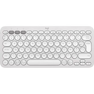 Logitech Pebble Keys 2 K380s Bluetooth-billentyűzet US Angol fehér Logitech Pebble Keys 2 K380s Bluetooth-billentyűzet US Angol fehér