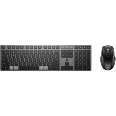 HP 720 többeszközös újratölthető vezeték nélküli billentyűzet és egér Magyar szürke HP 720 többeszközös újratölthető vezeték nélküli billentyűzet és egér Magyar szürke