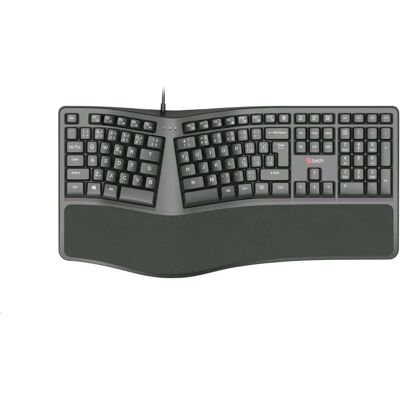 C-TECH KB-113E USB Ergonomikus Billentyűzet - Billentyűzet C-TECH KB-113E USB Ergonomikus Billentyűzet - Billentyűzet