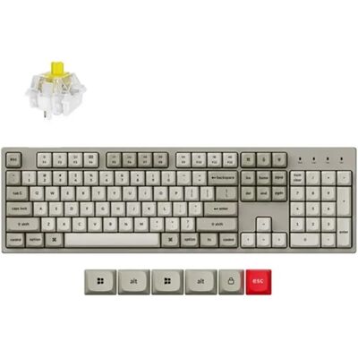 KEYCHRON C2 Pro 8K QMK Super Banana Magyar szürke KEYCHRON C2 Pro 8K QMK Super Banana Magyar szürke