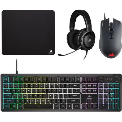 Corsair CH-9226F65-NA 4in1 vezetékes gamer szett US Angol fekete Corsair CH-9226F65-NA 4in1 vezetékes gamer szett US Angol fekete