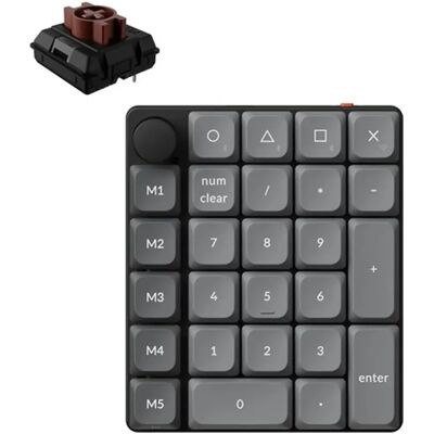 KEYCHRON K0 Max Numpad Hot Swappable RGB Brown fekete KEYCHRON K0 Max Numpad Hot Swappable RGB Brown fekete