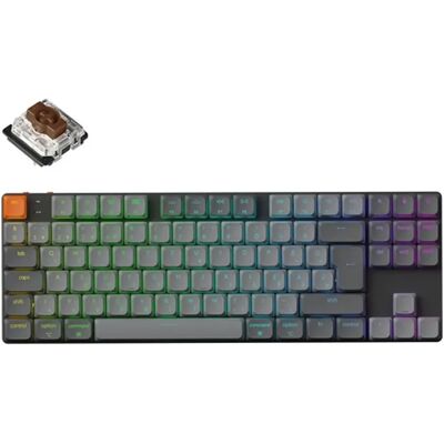 KEYCHRON K1 Max Hot Swappable RGB Brown ISO Magyar fekete KEYCHRON K1 Max Hot Swappable RGB Brown ISO Magyar fekete