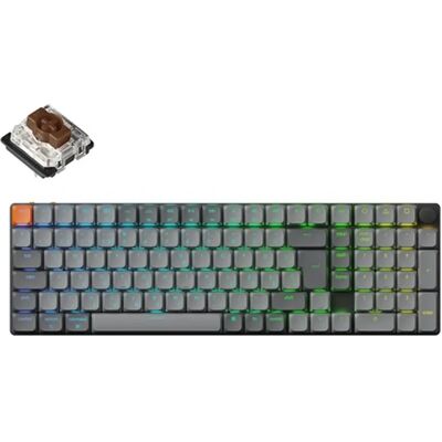 KEYCHRON K17 Max Hot Swappable RGB Brown ISO Magyar fekete KEYCHRON K17 Max Hot Swappable RGB Brown ISO Magyar fekete