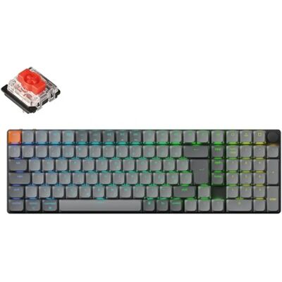 KEYCHRON K17 Max Hot Swappable RGB Red ISO Magyar fekete KEYCHRON K17 Max Hot Swappable RGB Red ISO Magyar fekete