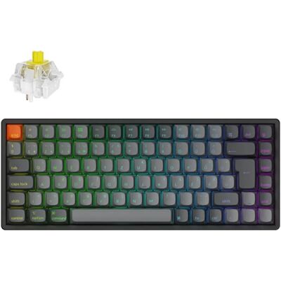 KEYCHRON K2 Max Hot Swappable RGB Banana Alu ISO Magyar fekete KEYCHRON K2 Max Hot Swappable RGB Banana Alu ISO Magyar fekete