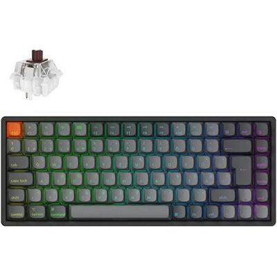 KEYCHRON K2 Max Hot Swappable RGB Brown Alu ISO Magyar fekete KEYCHRON K2 Max Hot Swappable RGB Brown Alu ISO Magyar fekete