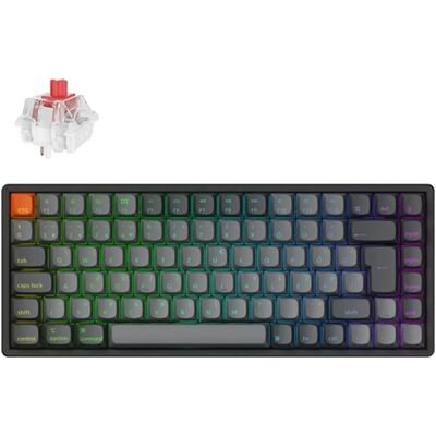 KEYCHRON K2 Max Hot Swappable RGB Red Alu ISO Magyar fekete KEYCHRON K2 Max Hot Swappable RGB Red Alu ISO Magyar fekete