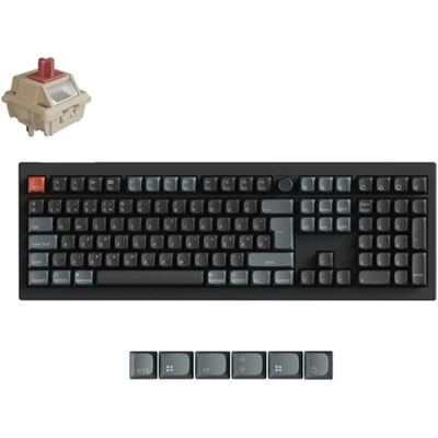 KEYCHRON V6 Ultra 8K Wireless Silk POM Red Magyar fekete V6U-D1Z-HU KEYCHRON V6 Ultra 8K Wireless Silk POM Red Magyar fekete V6U-D1Z-HU