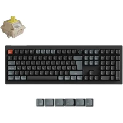 KEYCHRON V6 Ultra 8K QMK Wireless Silk POM Banana Magyar fekete V6U-D4Z-HU KEYCHRON V6 Ultra 8K QMK Wireless Silk POM Banana Magyar fekete V6U-D4Z-HU