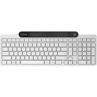 Lenovo 800 Self-Charging vezeték nélküli billentyűzet litván kiosztás Bluetooth fehér GY41R69609 Lenovo 800 Self-Charging vezeték nélküli billentyűzet litván kiosztás Bluetooth fehér GY41R69609
