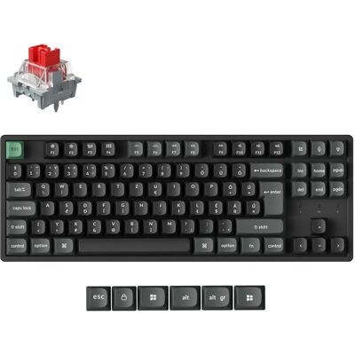 KEYCHRON K8 Ultra 8K Wireless Apex Red Magyar fekete K8U-J1P-HU KEYCHRON K8 Ultra 8K Wireless Apex Red Magyar fekete K8U-J1P-HU