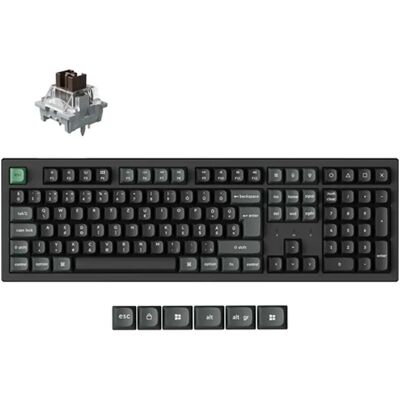 KEYCHRON K10 Ultra 8K Wireless Apex Brown Magyar fekete K10U-H3P-HU KEYCHRON K10 Ultra 8K Wireless Apex Brown Magyar fekete K10U-H3P-HU
