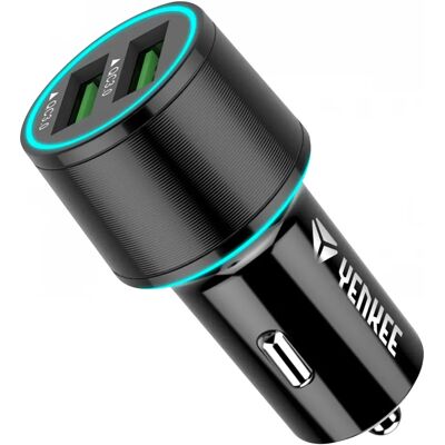 Yenkee YAC 2136 Két USB autós töltő - Gyors töltés Yenkee YAC 2136 Két USB autós töltő - Gyors töltés