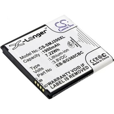 CAMERON SINO X-Longer Samsung EB-BG360CBC/EB-BG360CBE/EB-BG360BBE 38V 2000mAh utángyártott akkumulátor 2000mAh 3.8V CAMERON SINO X-Longer Samsung EB-BG360CBC/EB-BG360CBE/EB-BG360BBE 38V 2000mAh utángyártott akkumulátor 2000mAh 3.8V