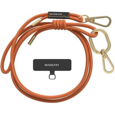 SWITCHEASY Telefon pánt 6mm rögzítőkártyával narancssárga SWITCHEASY Telefon pánt 6mm rögzítőkártyával narancssárga