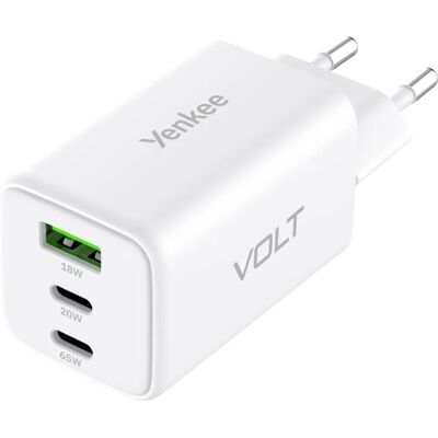 Yenkee Volt Töltő 3Xusb 65W - Yac G65 Yenkee Volt Töltő 3Xusb 65W - Yac G65