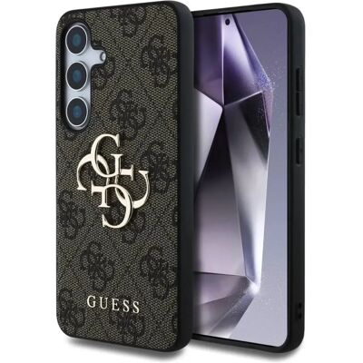 GUESS PU 4G Metal Logo Samsung Galaxy S25 hátlap tok barna GUESS PU 4G Metal Logo Samsung Galaxy S25 hátlap tok barna