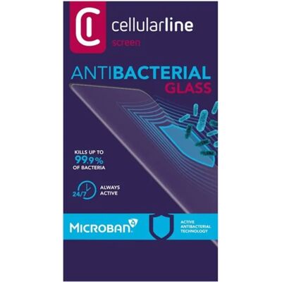 Cellular Line iPhone 12 mini ANTIBIOM képernyővédő üveg antibakteriális, 9H, FEKETE Cellular Line iPhone 12 mini ANTIBIOM képernyővédő üveg antibakteriális, 9H, FEKETE