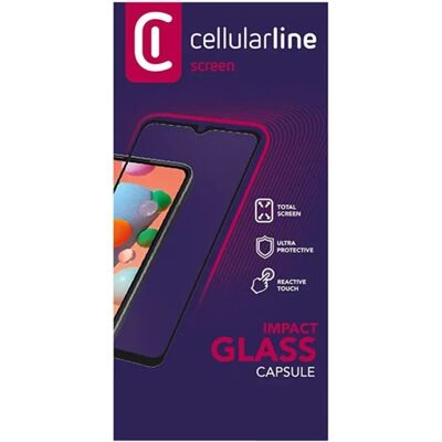 Cellular Line Samsung A30 IMPACT GLASS CAPSULE képernyővédő üveg 2.5D, 9H, FEKETE Cellular Line Samsung A30 IMPACT GLASS CAPSULE képernyővédő üveg 2.5D, 9H, FEKETE