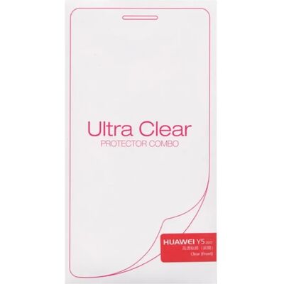 Y5 (2017) HUAWEI képernyővédő fólia PET, full cover, ÁTLÁTSZÓ Y5 (2017) HUAWEI képernyővédő fólia PET, full cover, ÁTLÁTSZÓ