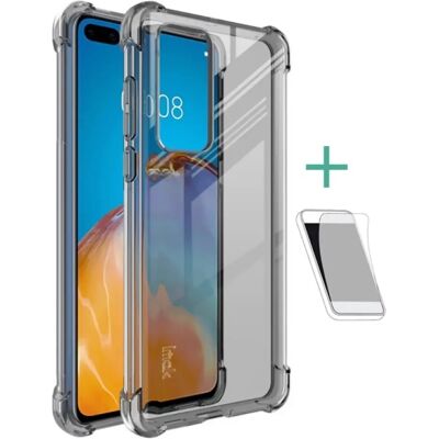 IMAK Huawei P40 IMAK szilikon telefonvédő ütésállóság, légpárnás sarok + képernyővédő fólia, FÜSTSZÍNŰ IMAK Huawei P40 IMAK szilikon telefonvédő ütésállóság, légpárnás sarok + képernyővédő fólia, FÜSTSZÍNŰ