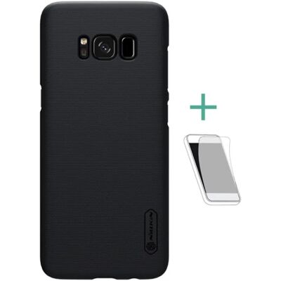 NILLKIN Samsung S8 Plus NILLKIN SUPER FROSTED műanyag telefonvédő gumírozott, érdes felület + képernyővédő fólia, FEKETE NILLKIN Samsung S8 Plus NILLKIN SUPER FROSTED műanyag telefonvédő gumírozott, érdes felület + képernyővédő fólia, FEKETE