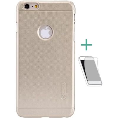 NILLKIN iPhone 6S Plus 5.5 NILLKIN SUPER FROSTED műanyag telefonvédő gumírozott, logó kivágás + képernyővédő fólia, ARANY NILLKIN iPhone 6S Plus 5.5 NILLKIN SUPER FROSTED műanyag telefonvédő gumírozott, logó kivágás + képernyővédő fólia, ARANY