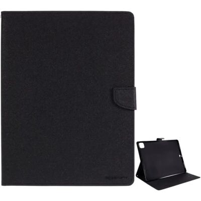 MOBIL IPAD Air 13 (2025) MERCURY Goospery Fancy tok álló, bőr hatású FLIP, textil minta, FEKETE MOBIL IPAD Air 13 (2025) MERCURY Goospery Fancy tok álló, bőr hatású FLIP, textil minta, FEKETE