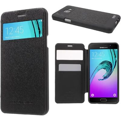 Mercury MOBIL Samsung A5 (2016) Wow tok álló, bőr hatású FLIP, textil minta, FEKETE Mercury MOBIL Samsung A5 (2016) Wow tok álló, bőr hatású FLIP, textil minta, FEKETE
