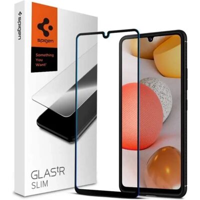 SPIGEN Samsung A42 5G SPIGEN FC képernyővédő üveg 2.5D, színkiemelés, FEKETE SPIGEN Samsung A42 5G SPIGEN FC képernyővédő üveg 2.5D, színkiemelés, FEKETE