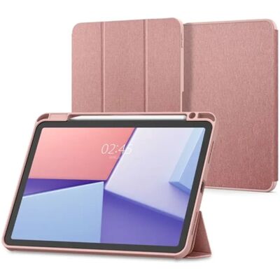 SPIGEN IPAD Air 11 (2025) SPIGEN URBAN FIT tok álló FLIP, textil minta, ROZÉARANY SPIGEN IPAD Air 11 (2025) SPIGEN URBAN FIT tok álló FLIP, textil minta, ROZÉARANY